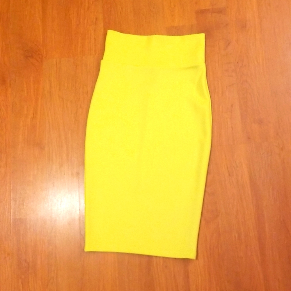 Lime Green Pencil Skirt